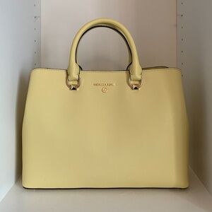 Michael Kors Saffiano Large Edith Satchel *Buttercup*